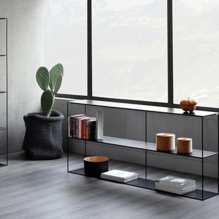 ชั้นวางของ 3 ชั้น DEEPWOOD รุ่น FLAT & SLEEK สีดำ_2